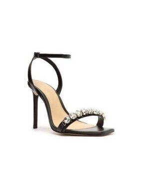 Schutz Women's Lylah Sandals, Black, 8B High Heel